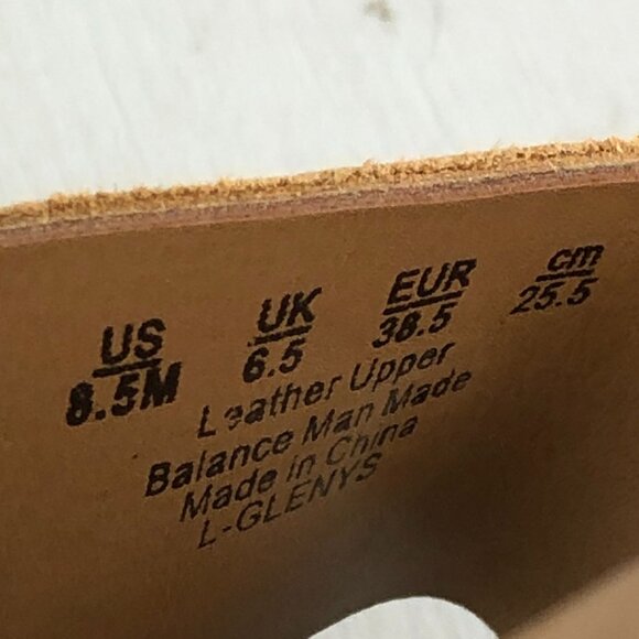 Franco Sarto Women's Size 8.5M Glenys Brown Leather Ankle Tie Flat Sandals - Picture 15 of 16